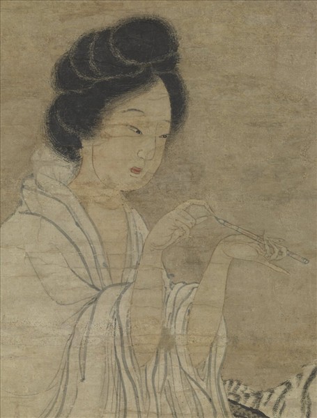 元人畫仙女　軸