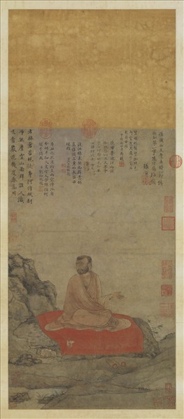 元人達摩像　軸