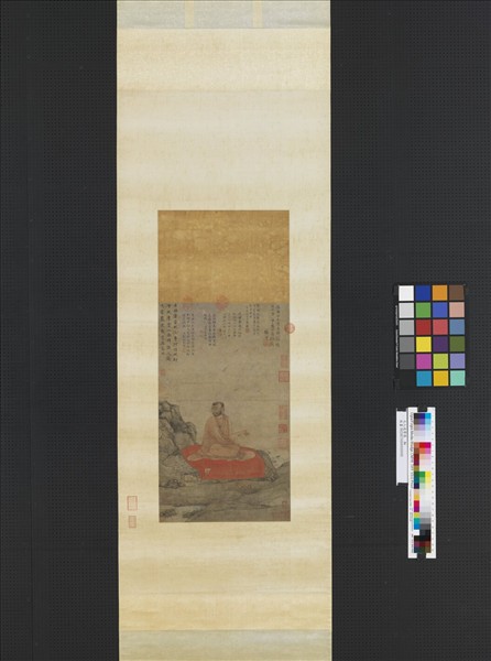 元人達摩像　軸