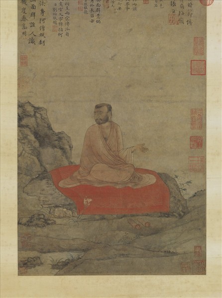 元人達摩像　軸