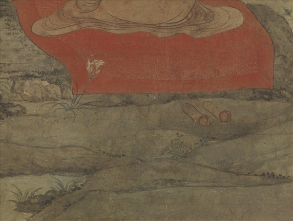 元人達摩像　軸