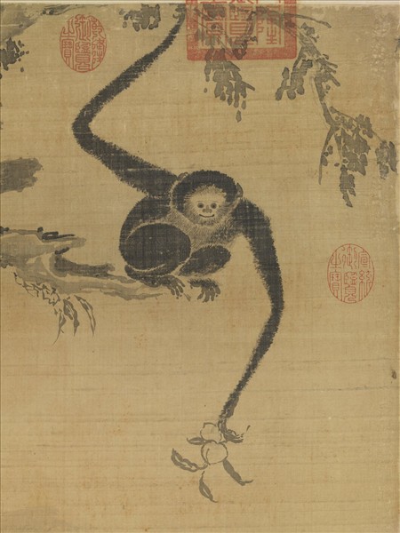 元人畫第三拔納拔西尊者　軸