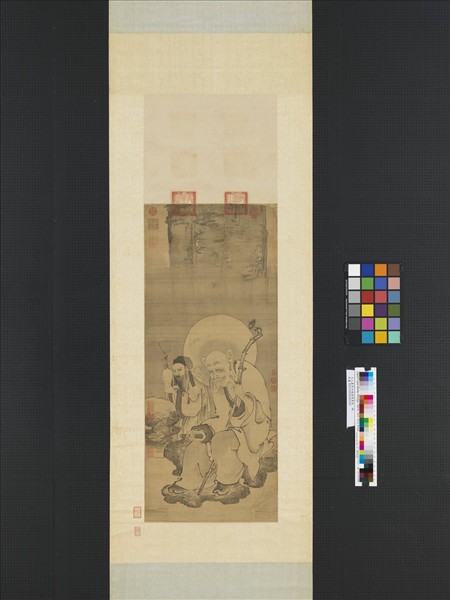 元人畫第四嘎禮嘎尊者　軸