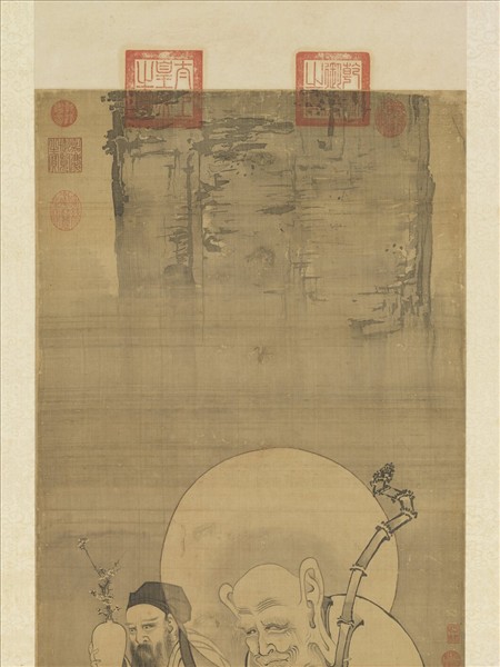 元人畫第四嘎禮嘎尊者　軸