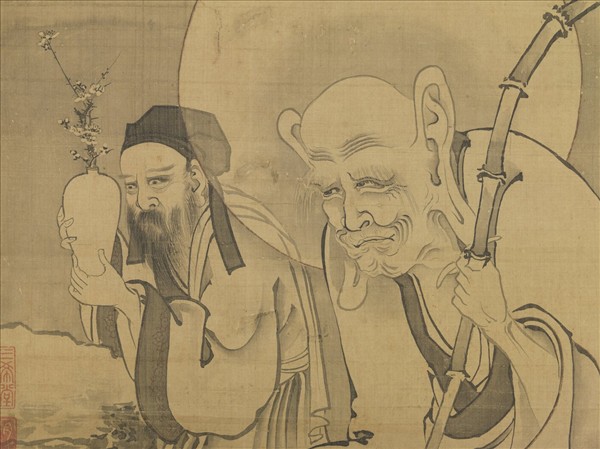 元人畫第四嘎禮嘎尊者　軸