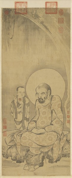 元人畫第五拔雜哩逋答喇尊者　軸