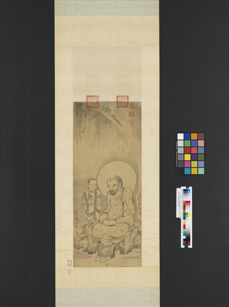 元人畫第五拔雜哩逋答喇尊者　軸