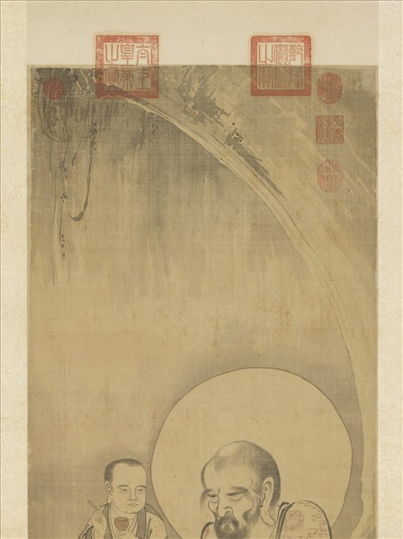 元人畫第五拔雜哩逋答喇尊者　軸