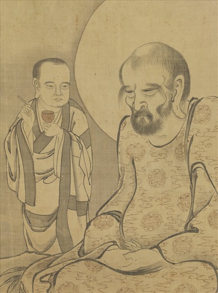 元人畫第五拔雜哩逋答喇尊者　軸