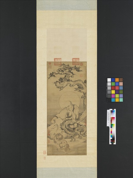 元人畫第六拔哈達喇尊者　軸