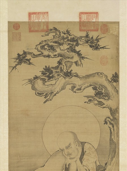 元人畫第六拔哈達喇尊者　軸