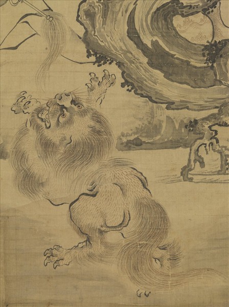 元人畫第六拔哈達喇尊者　軸