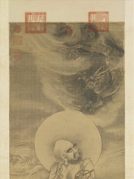 元人畫第七嘎納嘎巴薩尊者　軸