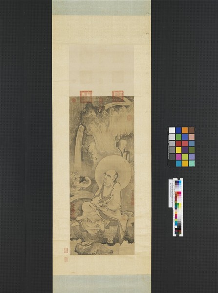 元人畫第八嘎納嘎拔哈剌錣雜尊者　軸