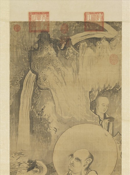 元人畫第八嘎納嘎拔哈剌錣雜尊者　軸