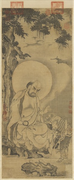 元人畫第九拔嘎沽拉尊者　軸