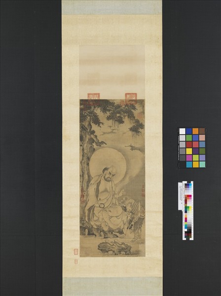 元人畫第九拔嘎沽拉尊者　軸