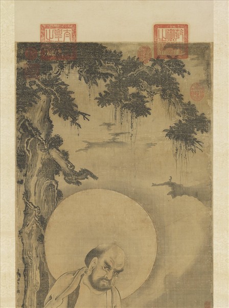 元人畫第九拔嘎沽拉尊者　軸