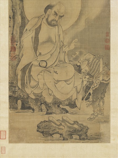 元人畫第九拔嘎沽拉尊者　軸