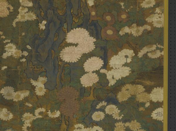 元人叢菊圖　軸