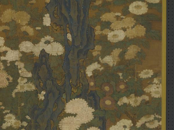 元人叢菊圖　軸