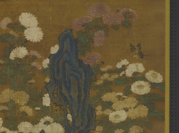 元人叢菊圖　軸