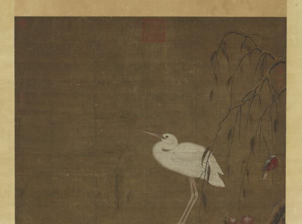 元王淵三白圖　軸