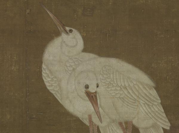 元王淵三白圖　軸