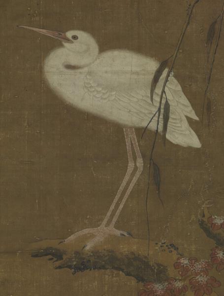 元王淵三白圖　軸