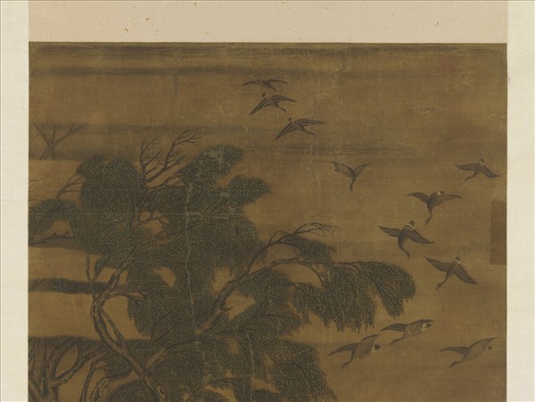 元人畫百雁圖　軸