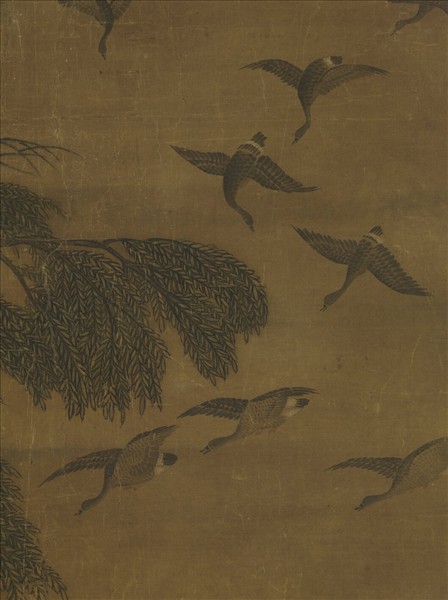 元人畫百雁圖　軸