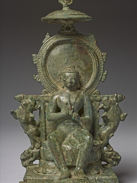 青銅佛垂足坐像