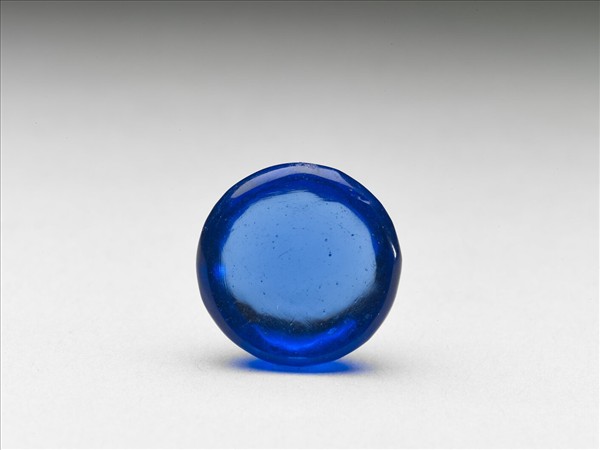 藍色玻璃棋子