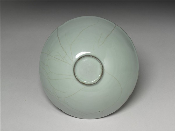 官窯 青瓷葵口碗