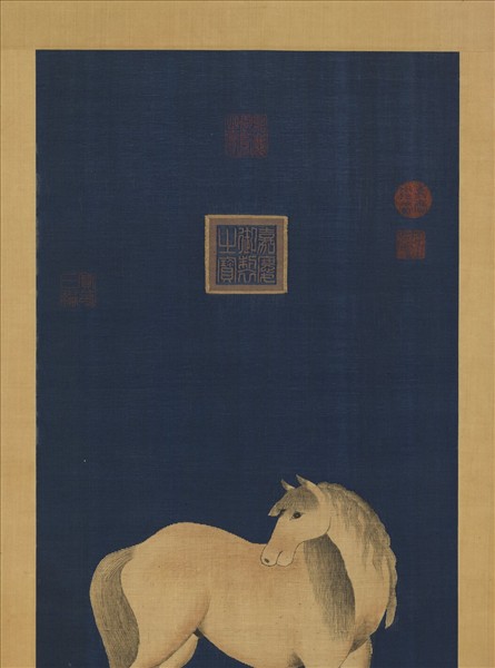 清嘉慶御製緙絲馬　軸