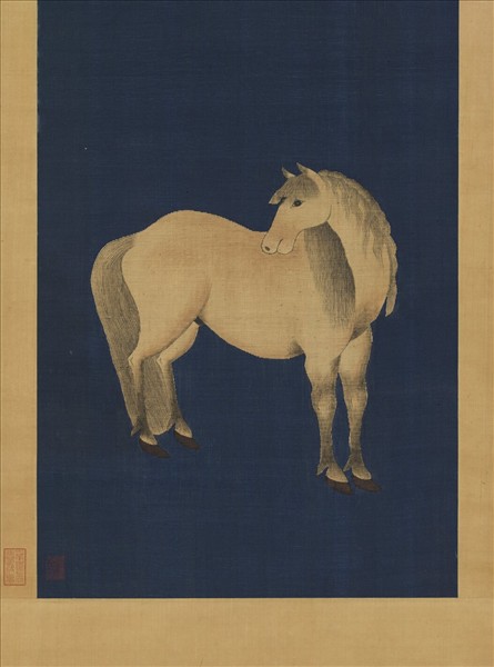 清嘉慶御製緙絲馬　軸