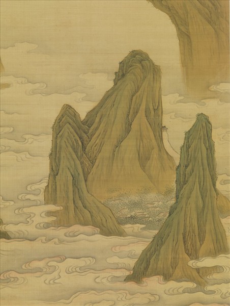 清高其佩海天出日圖　軸