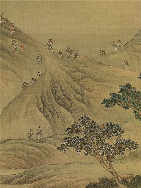 清高其佩海天出日圖　軸