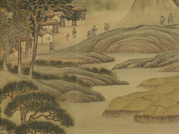 清高其佩海天出日圖　軸