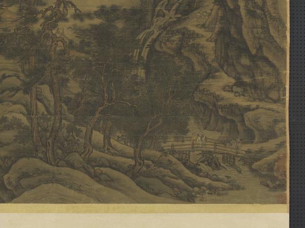 五代南唐董源洞天山堂　軸