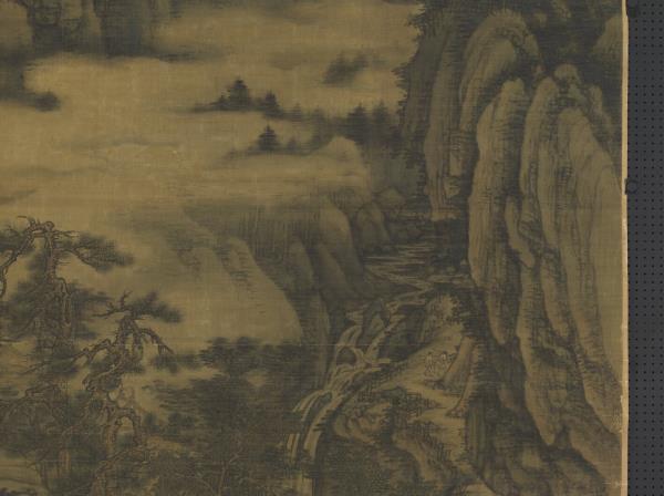 五代南唐董源洞天山堂　軸