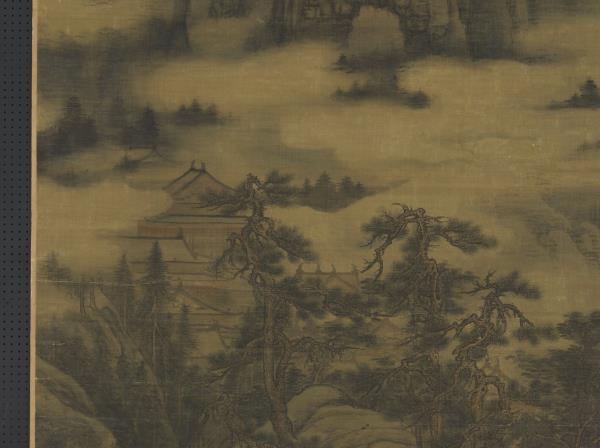 五代南唐董源洞天山堂　軸
