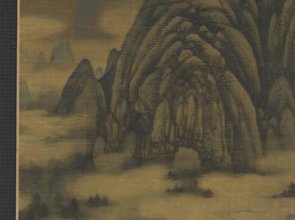 五代南唐董源洞天山堂　軸