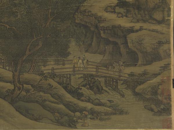 五代南唐董源洞天山堂　軸