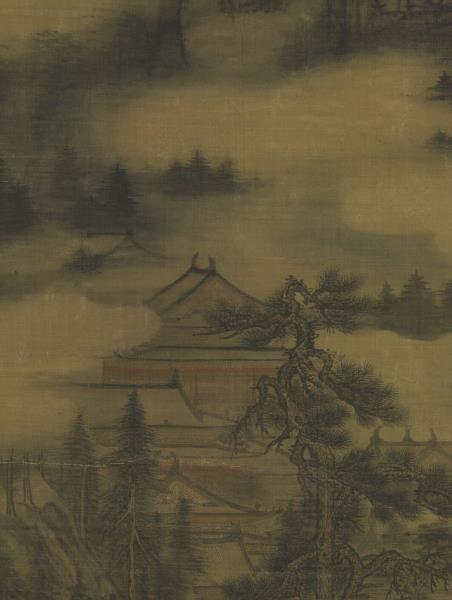 五代南唐董源洞天山堂　軸