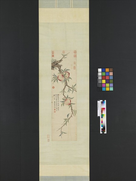 明項聖謨蟠桃圖　軸