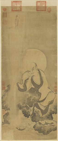 元人畫第十一祖查巴納塔嘎尊者　軸