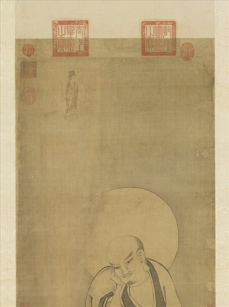 元人畫第十一祖查巴納塔嘎尊者　軸