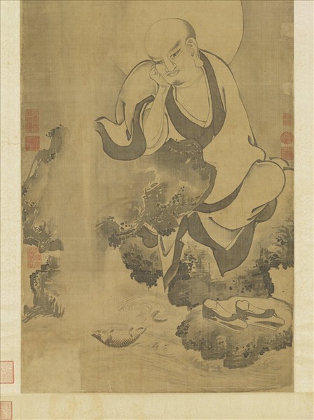 元人畫第十一祖查巴納塔嘎尊者　軸