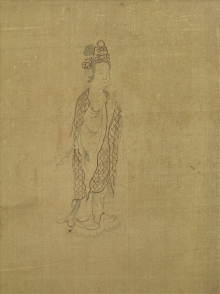 元人畫第十一祖查巴納塔嘎尊者　軸